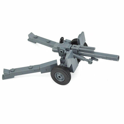 Military Weapon Gun WW2 Gun Cannon German Soviet Soldier Building Blocks Toy DIY