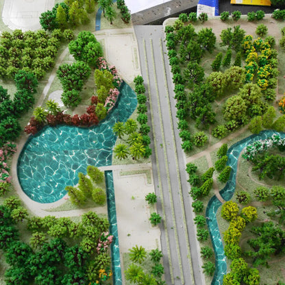 Lakes Scene Model Making Plastic Simulation Water River Effect Pattern Paper Kit