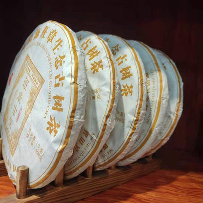 400g Yunnan Pu'er Raw Tea Cake Banzhang Old Puerh Sheng Tea Organic Pu'er Tea
