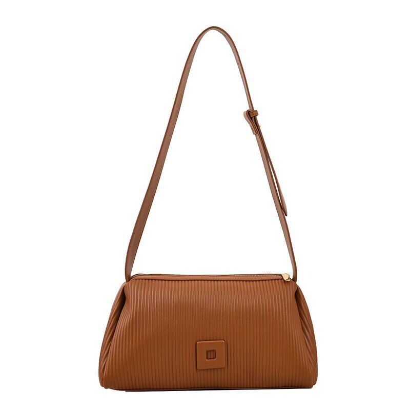 Shoulder Side Bags for Women PU Leather Small Bag Pleats Handbags and Purses