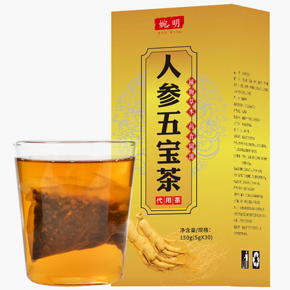 150g Golden gun solid tonic tea ginseng 5 treasure tea men's 29ingredients tea