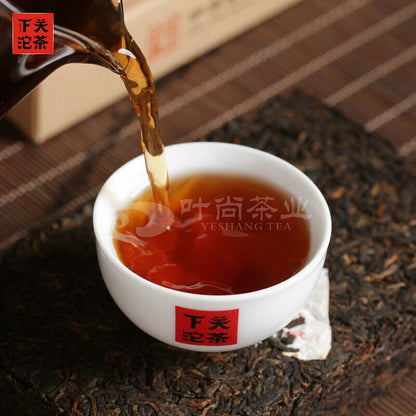 2020 Xiaguan BAO YAN Pu-erh Brick Tea Puer Ripe Pu'er Shu Slimming Tea 250g