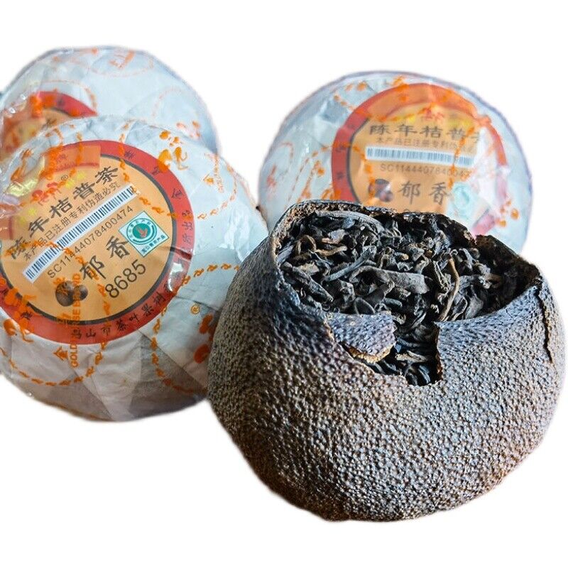 Yuxiang 8685 * Gold Horse Puer Stuffed Tagerine Tea Ripe Pu'er Orange Mandarin