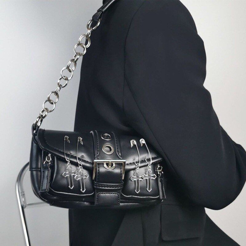 21*11*6cm Vintage Shoulder Bag Crossbody Purse Synthetic Leather Handbags Pouch