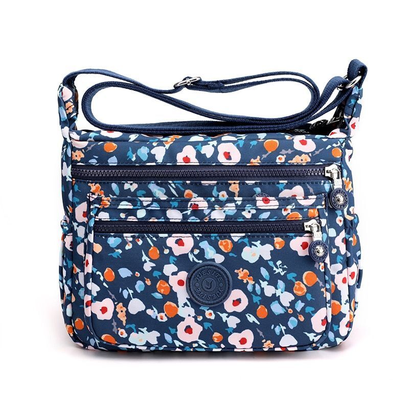 Crossbody Bag Waterproof Nylon Shoulder Purse Traveling Tote Pouch Messenger Bag