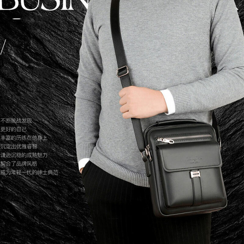 New Genuine Leather Shoulder Bags Men Crossbody Bag Quality Casual Handbag
