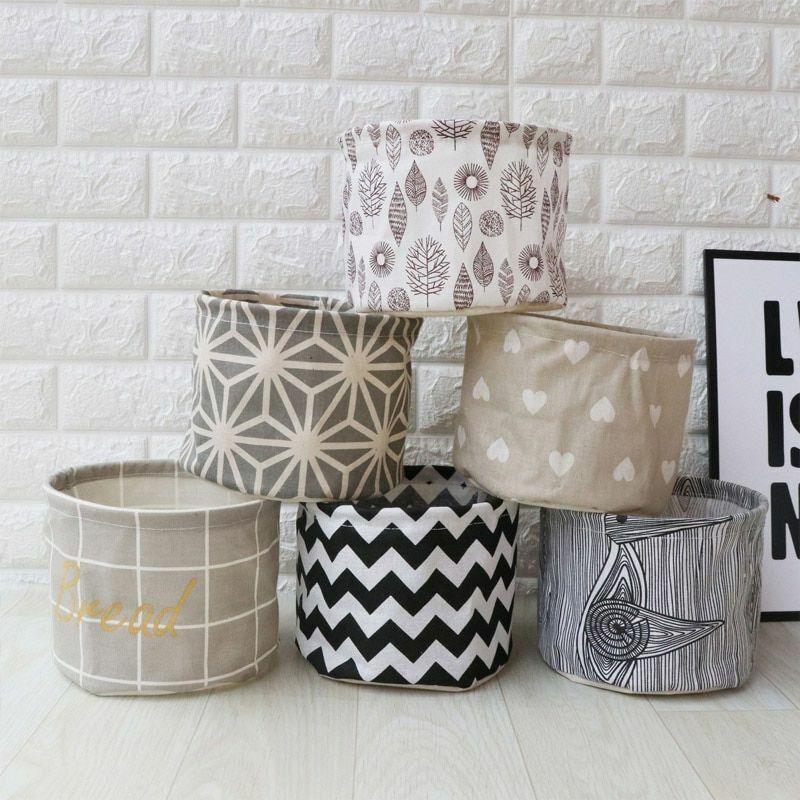 Laundry Basket Small Cartoon Storage Barrel Dirty Clothes Household Folding Bag