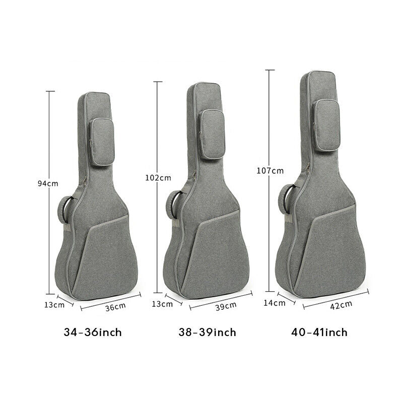 Thickened Guitar Gig Bag Double Shoulder Straps Padded Soft Case Backpack NEW