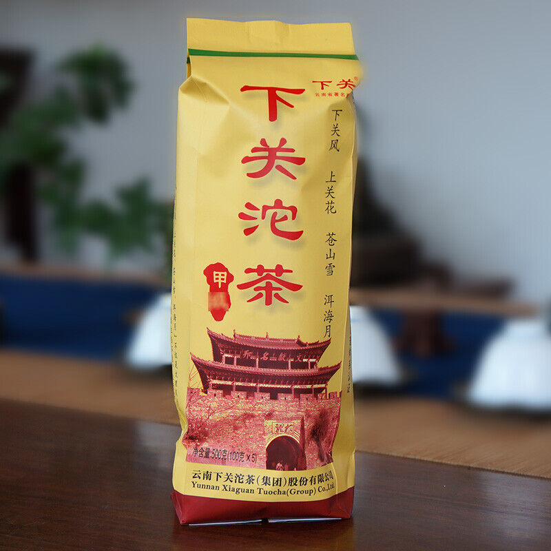 500g Aged Puer Tea Cha Pu'er Puerh Tea Tuocha Yunnan Xiaguan JiaJi Tuo Cha100g*5