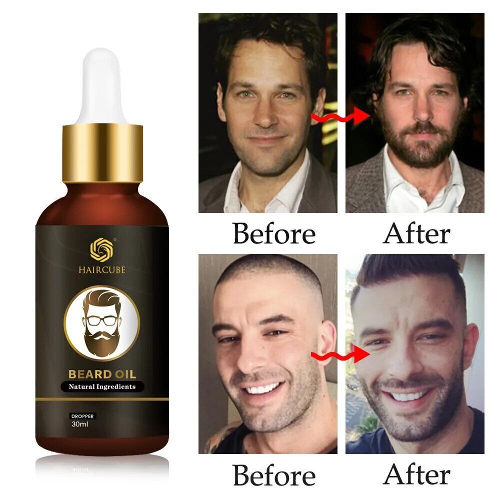 Beard Growth Essential Oil Natural Effective Thicken More Beard Nourishing