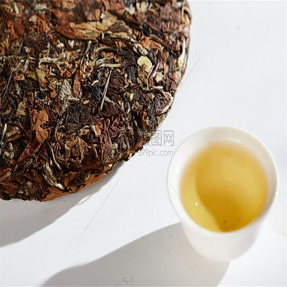 Shuanghe CHinese White Tea Old Bai Cha Tea Leaf Cake 300g Health Drink