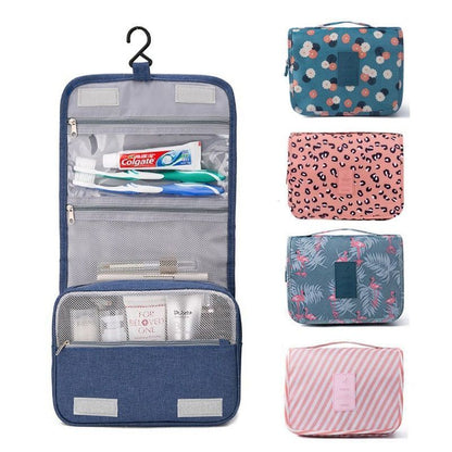 Solid Makeup Bag Toiletries Organizer Traveling Kit Cosmetic Purse 18.5*24*9.5CM