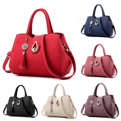 Women Ladies PU Leather Handbags Shoulder Messenger Bag Women Satchel Tote Purse