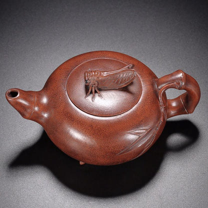 Chinese Yixing Purple Clay Teapot Tea Set Pot Zisha Ceramic Cute Decor Figurine