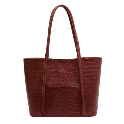 PU Leather Shoulder Bag Women Winter Female Handbags Purses Tote Bags