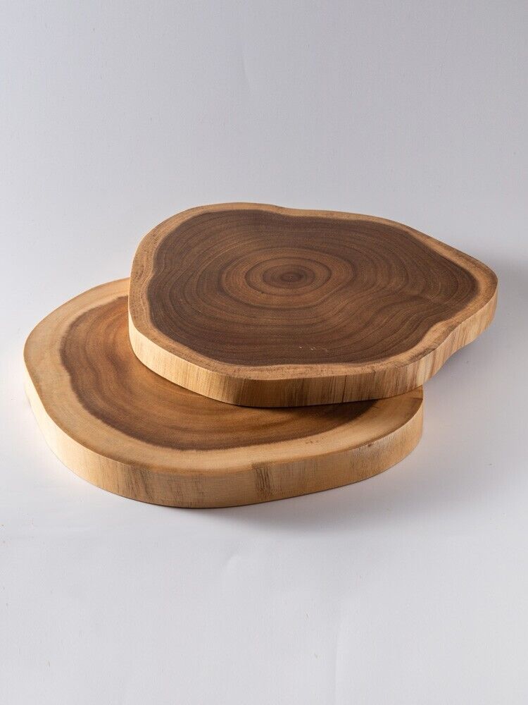 Acacia Wood Cutting Board Slicing Chopping Blocks Cheese Tray Serving Platter M