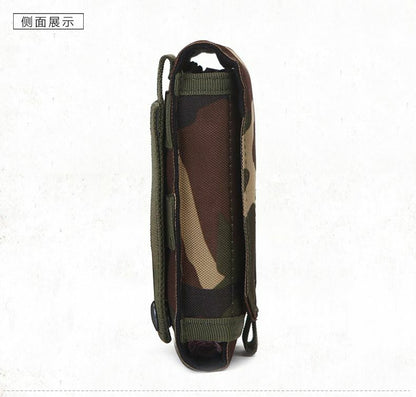 Outdoor Camouflage Bag Phone Holder Waist Belt Case Waterproof Nylon Hunting 9CM