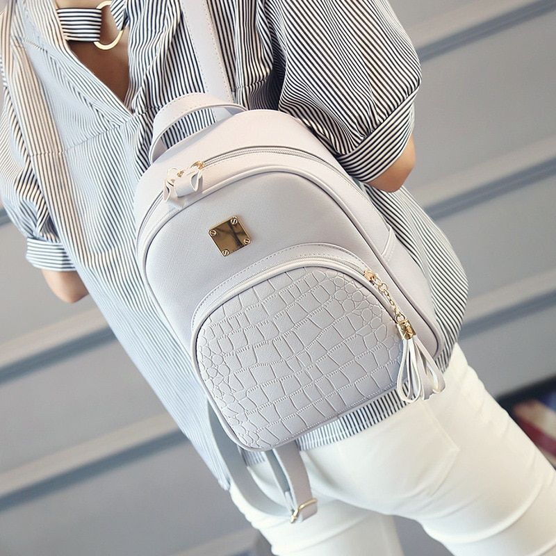 Backpack Fashion Summer Versatile College Casual Bags Traveling Purses Polyester