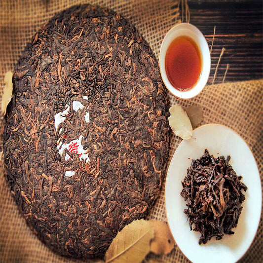 Highly Recommended Pu-Erh Ripe Tea Old Tree Pu'er Black Tea Healthy Drink 357g
