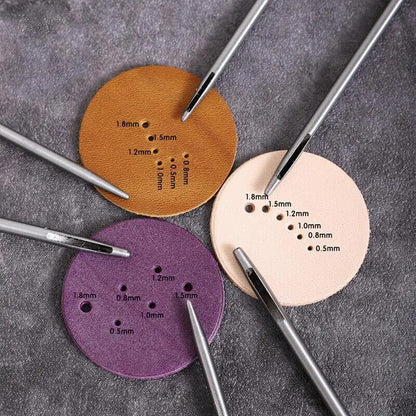 Hollow Punching Tools Steel Round Hole Leathercraft Paper Sewing DIY Leather Cut