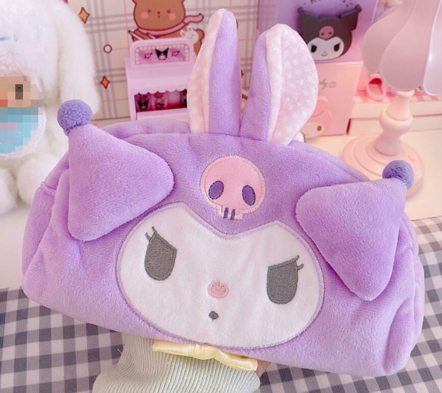 Cute Kuromi Women Girls Make up Bag Cosmetic Bag Pen Bag Handbag Storage Bag