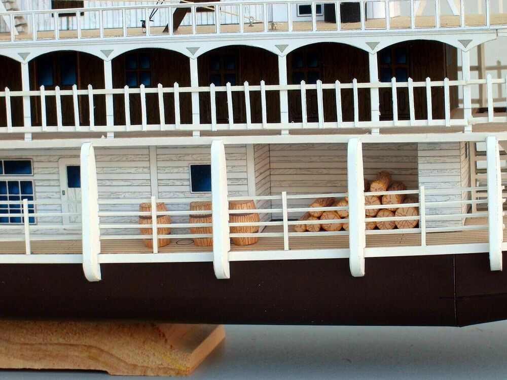 USA Mississippi steam paddle boat 3D Paper model kit New