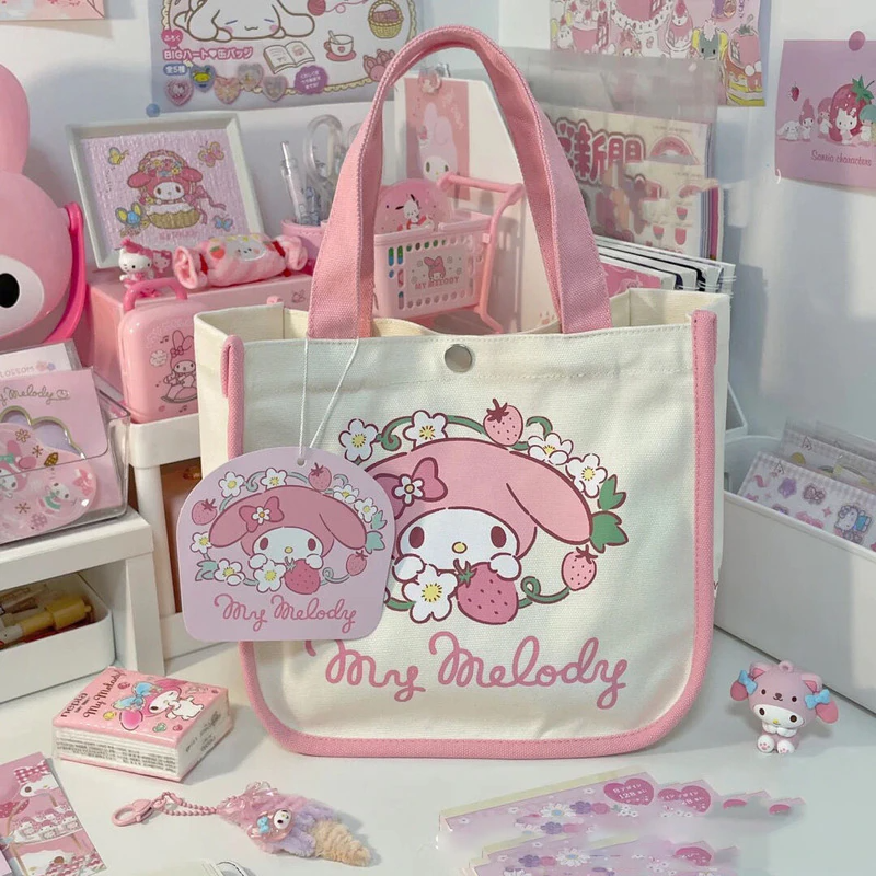 Sanrio Hello Kitty My Melody Back pack Hand Bag Lunch Bag Large Capacity Storage