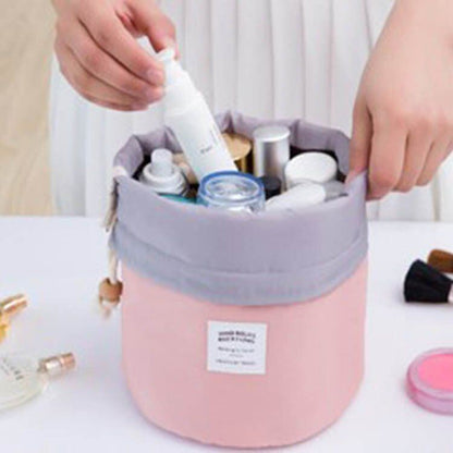 Round Cosmetic Bag Waterproof Beautiful Makeup Bag Travel Organizer Storage Bags