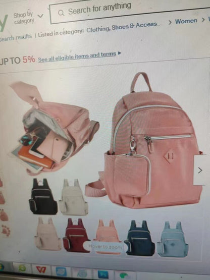 Women Ladies Small Mini Fashion School Backpack Travel Shoulder Bag Rucksack LK