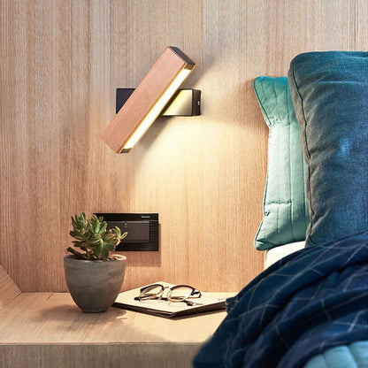 LED Wall Lamp Wooden Nordic Modern Adjustable Lighting Bar Restaurant Decoration