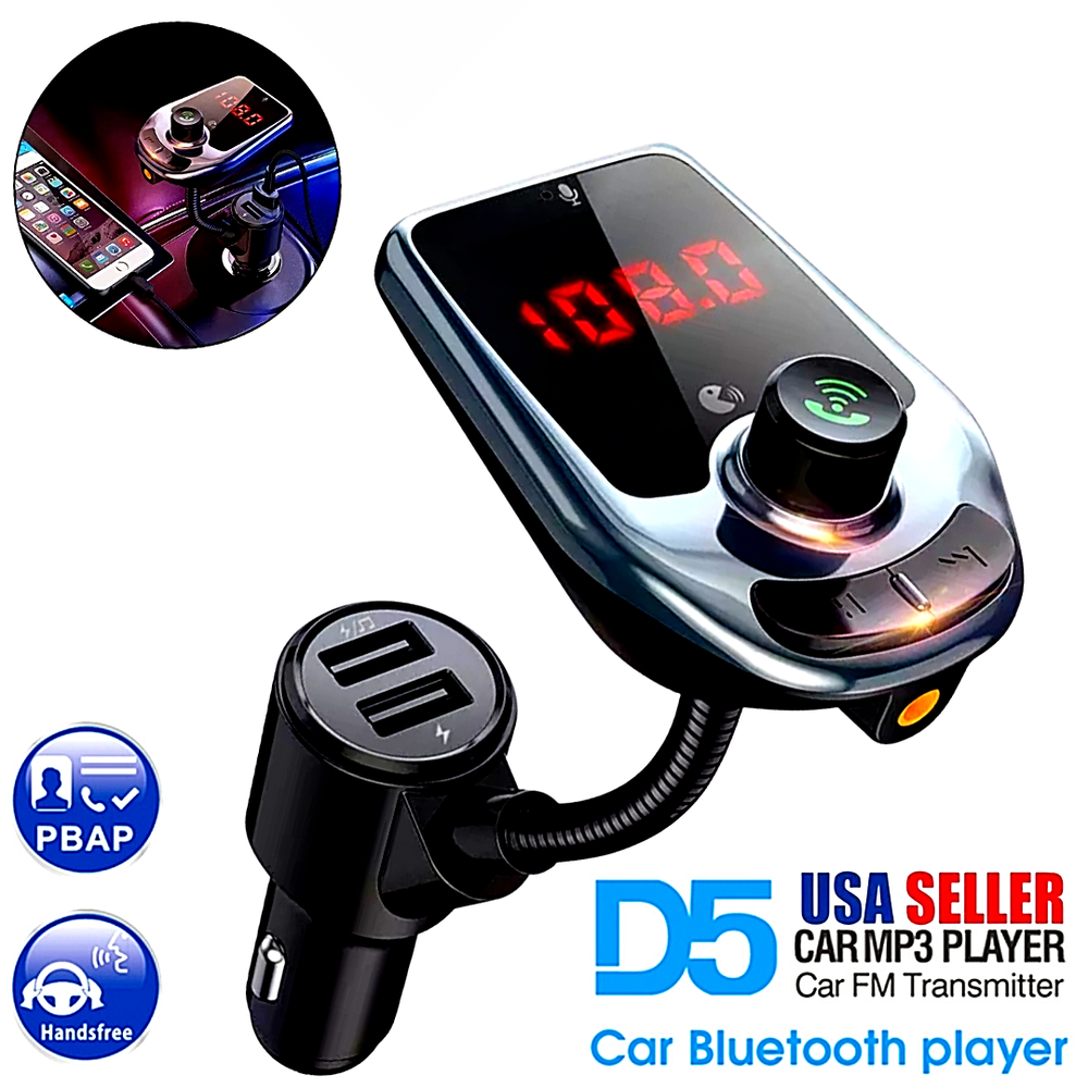Bluetooth Transmisor FM para coche Reproductor de MP3 Kit de adaptador de radio