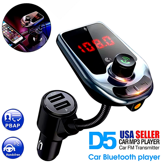 Bluetooth Transmisor FM para coche Reproductor de MP3 Kit de adaptador de radio