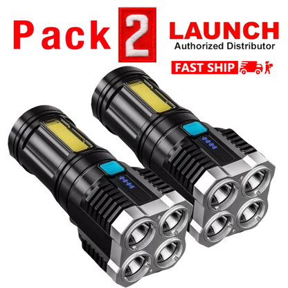 2 Linternas Alta Potencia Batería Poderoso Linterna Camp Recargable LED NEW 2023