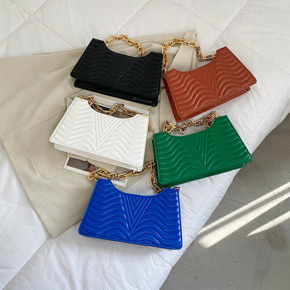 Rhombus Women's Bags PU Leather Shoulder Bag Zipper Handbags Women