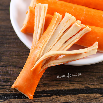 Haixin Bbq Flavored Crab Sticks 14g X 20 Bags 中国零食 休闲食品 手撕蟹柳棒 海欣手撕蟹柳 烧烤味