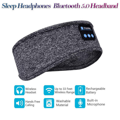 Sleep Headphones Bluetooth 5.0 Headband Wireless Music Sport Running Headset