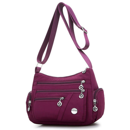 6 Colors Waterproof Nylon Bag Fashion Women Single Shoulder Bag Crossbody Bag,