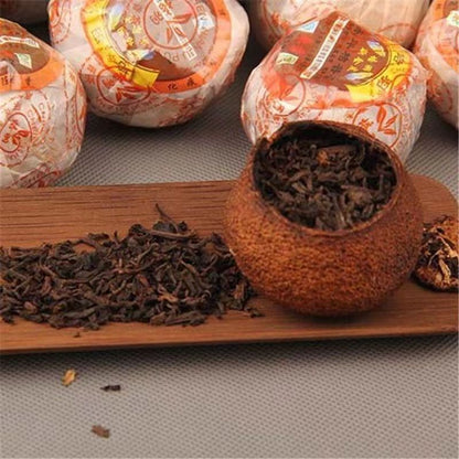 organic Tangerine Peel Pu-erh Tea Leaf Pu'er Black Tea Cooked tea Ripe puerh tea