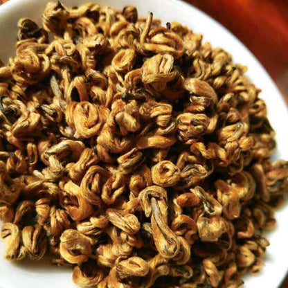 Yunnan Fengqing Dian Hong Huang Jin Luo Loose Leaf Golden Dianhong Balck Tea