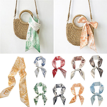 Handbag Handle Ribbon Scarf Band Hair Head Neck Neckerchief Retro Hair Ribbons