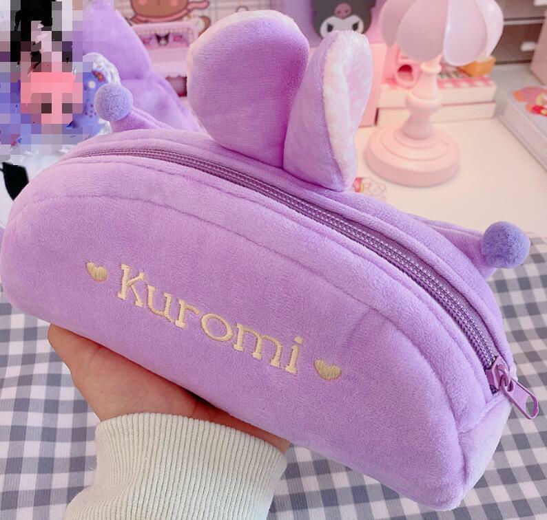 Cute Kuromi Women Girls Make up Bag Cosmetic Bag Pen Bag Handbag Storage Bag