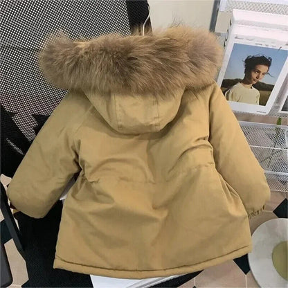 Winter Girl Jackets Baby Jacket Kids Thickened Parkas Children Girls Coat