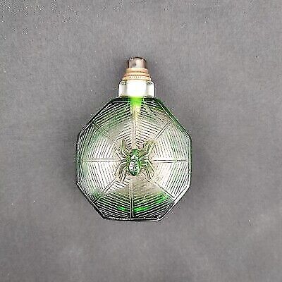 vintage peking glass snuff bottle clean beauty glazed carved spider rare gift