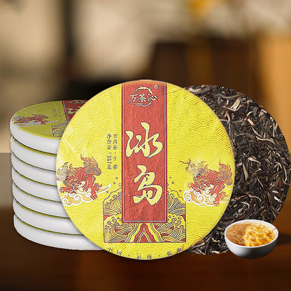 Authentic Raw Pu'er Tea Cake Icelandic Pu'er Raw Tea Yunnan Qizi Cake Tea 357g