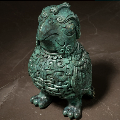All Copper Ornament "Kung Fu Panda" - Fierce and Jiaohu Copper Crafts