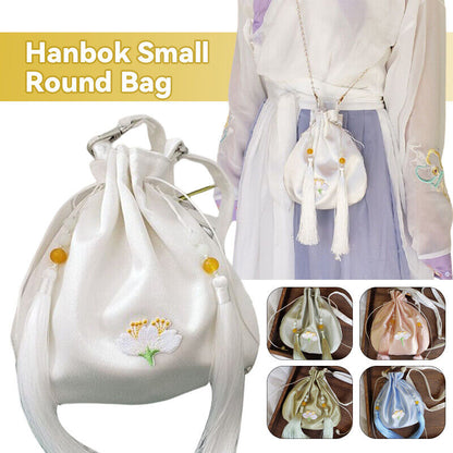Embroidered Tassel Chinese Hanfu Bag Drawstring Wallet Handbag Silk Change Purse