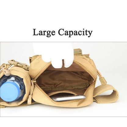 Men's Tactical Casual Fanny Pouch Waist Bag Packs Outdoor Military Bag