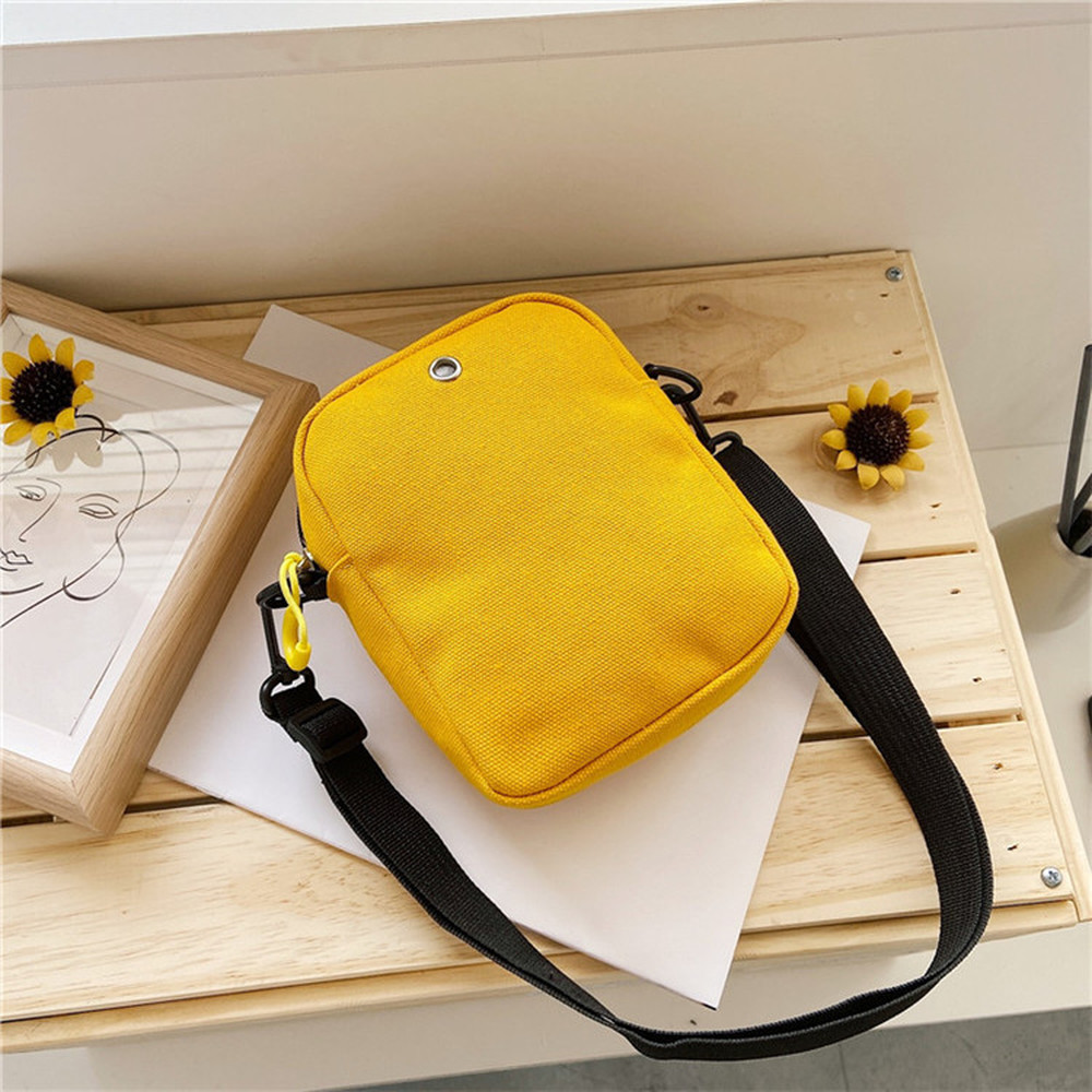 Women Shoulder Bag Cute Daisy Crossbody Bag Casual Tote Canvas Zipper Coin Purse