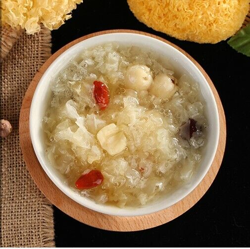 Bai Mu Er Tremella Fuciformis tremella mushroom white snow fungus-