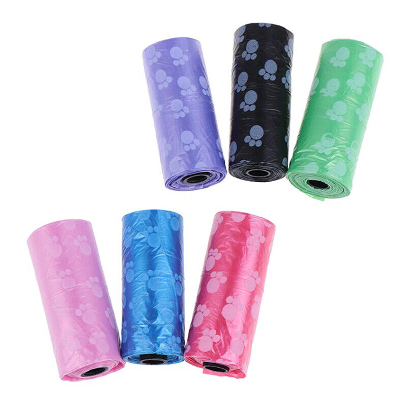 1Roll Degradable Pet Waste Poop Bags Dog Cat Clean Up Refill Garbage BagA-ca